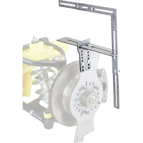 WheelWise™ Tire Fit Check Mockup Sizing Tool Attachment, Simulates 14-22" Rims, 7-12" Widths, 12-Gauge Steel Construction, For Accurate Tire Size Verification and Maximum Fitment