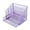 Purple, variant on Iron Mesh Desk Pen Organiser 5 Compartments File Letter Tray with Sliding Drawer