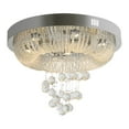 thumbnail image 6 of LED Flush Mount Pendant Lamp Modern Crystal Ceiling Light Chandelier Room Decor Lighting Fixture, 6 of 18