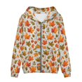 thumbnail image 4 of DISNIMO Thanksgiving Hoodies for Women Maple Leaves Printed Hooded Sweatshirts Zip Up Jackets Coat Sport Sweatshirt with Pockets, XS, 4 of 5
