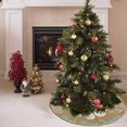 thumbnail image 3 of Falda de árbol de Navidad FREEHOTU Beach Coral Santa muñeco de nieve, 3 of 4