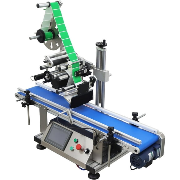 Automatic Desktop Conveyor Table Plane Labeling Machine for Regular Gold and Silver Transparent Labels
