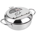 thumbnail image 4 of Japanese Style Mini Stainless Steel Frying Pot with Thermometer Induction Cooker Compatible Stainless Steel Frying Pot, 4 of 5