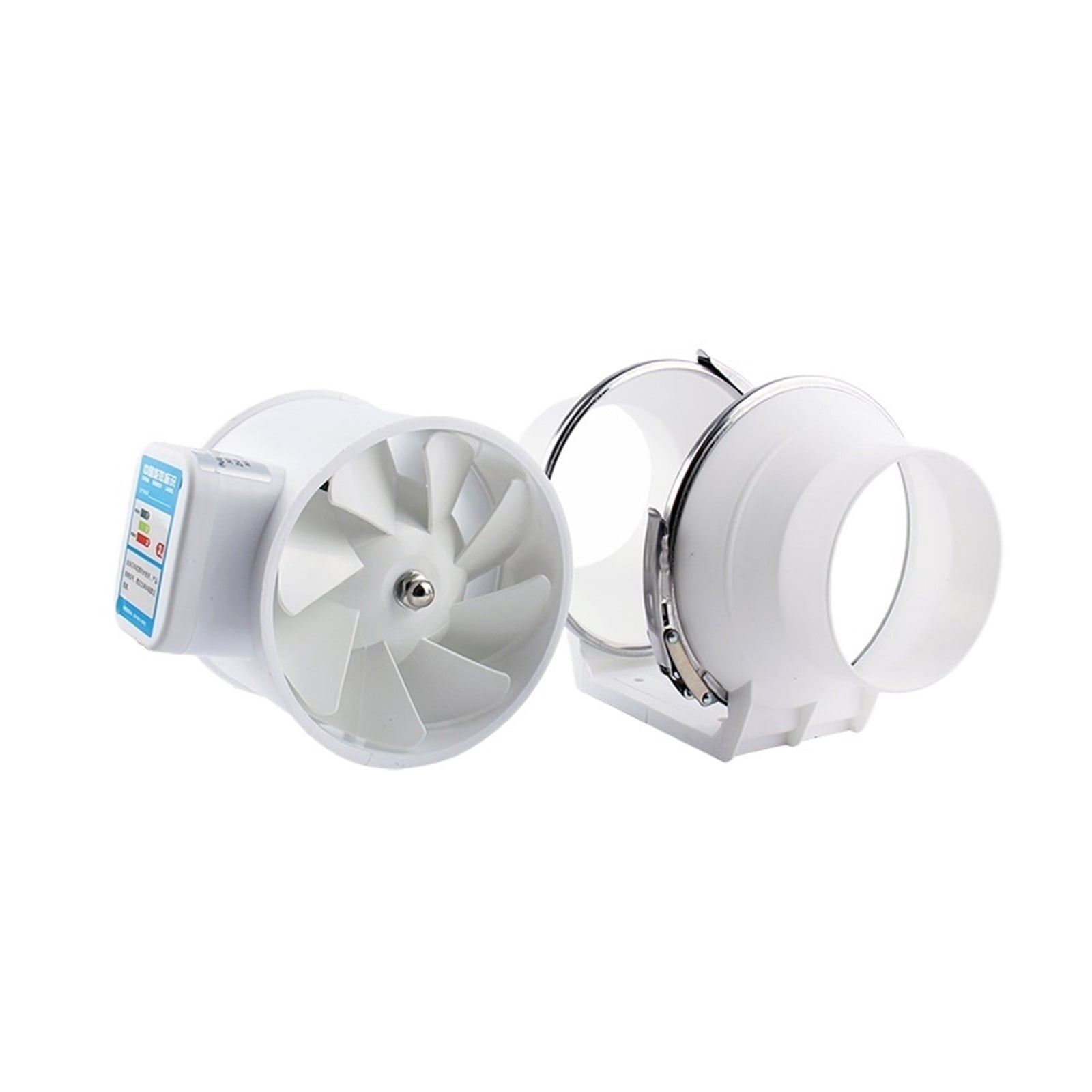 3/4inch Exhaust Fans Silent Inline Pipe Duct Fan Air Extractor Ventilating Blower Kitchen Toilet Wall Booster Clean Ventilator ,Durability and Easy Installation