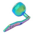 thumbnail image 4 of Carrete de mango, aleación de aluminio, juego de carrete de mango de balancín de pesca colorido, resistente y resistente, 4 of 8