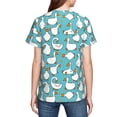 thumbnail image 7 of Wukai Cartoon Funny Goose Youth Unisex Short Sleeve T-Shirt for Boys, Girls, Teens, and Kids-X-Small, 7 of 7