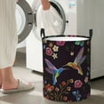 thumbnail image 4 of Goofa Humming Bird Printed Circular Hamper,Laundry Basket with Handles,Storage Baskets Foldable,Large Capacity Laundry Hamper-Small, 4 of 8