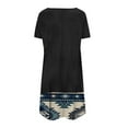 thumbnail image 4 of Jusqu'à 65 % de Réduction! Robes d'Été Mode pour Femmes 2024 Grande Taille Décontractée Col Rond Imprimé Manches Courtes avec Poche, 4 of 5