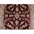 thumbnail image 3 of Mid Night Dark Red Love Flowers Rectangle Area Rug Hand Knotted Wool Silk Carpet (6 x 4)', 3 of 9