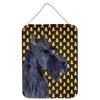 Scottish Terrier Candy Corn Halloween Portrait Wall or Door Hanging Prints