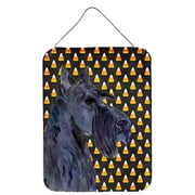 Scottish Terrier Candy Corn Halloween Portrait Wall or Door Hanging Prints