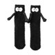 thumbnail image 1 of 1 par de calcetines de peluche 3D con forma de mano y ojos magnéticos para muñeca. negro, 1 of 9