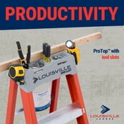 Louisville Ladder 10-Foot Fiberglass Step Ladder, 300-Pound Load Capacity, Type IA, FS1510