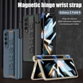 thumbnail image 3 of For Samsung Galaxy Z Fold4 5G Cover With Pen Slot Shockproof Luxury Magnetic full screen protective film Wrist strap Case Cover, 3 of 5