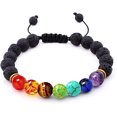 thumbnail image 1 of Pulseras para hombre y mujer Pulseras de roca volcánica Perfectas para yoga, meditación y relajación. Pulsera de lava Xishao Accesorios, 1 of 4