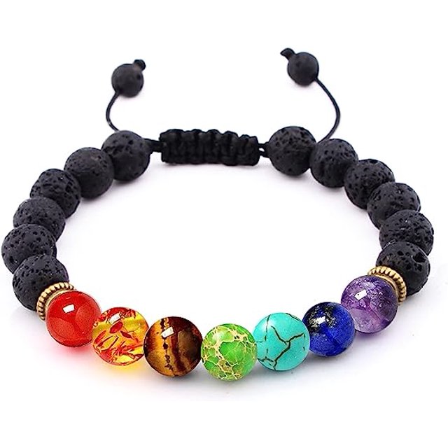 Pulseras para hombre y mujer Pulseras de roca volcánica Perfectas para yoga, meditación y relajación. Pulsera de lava Xishao Accesorios