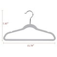 thumbnail image 3 of Quality Kids Plastic Non Velvet Non-Flocked Thin Compact Children's Hangers Swivel Hook for Shirts Blouse Coats (Gray, 30), 3 of 6