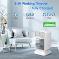 thumbnail image 4 of Portable Air Conditioner, Oscillating Spray Humidifier Desktop Water Cooled Fan 3 Levels  for Office, 4 of 7