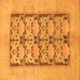 thumbnail image 1 of Ahgly Company Indoor Square Abstract Orange Modern Area Rugs, 7' Square, 1 of 4