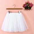 thumbnail image 2 of MIXUE Skirts For Women Summer Solid Color Mesh Sequins Elastic High Waist A Line Mini Skirt Streetwear,White,One Size, 2 of 2