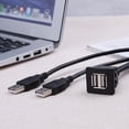 thumbnail image 4 of Accesorios para computadoras Cable de Montaje Dual USB2.0 A a Coche 1m USB Panel Flush JShteea Nuevo, 4 of 6