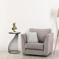thumbnail image 5 of Homebeez Round Side Table,Small End Table,Coffee Table with Metal Frame,Night Stands for Bedrooms,Black, 5 of 7