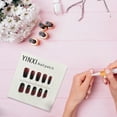 thumbnail image 4 of Black Red Gradient Wearable Manicure Short Nail Patch Decoration 30 Tips Accessories, 4 of 7