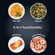 Ninja Air Fryer Pro XL 6.5-Qt, 4-in-1, Air Crisp Technology, Nonstick Crisper Plate, AF180WMBL Cyberspace