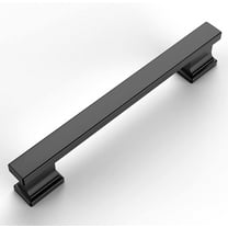 6 Pack Matte Black Cabinet Pulls 5 Inch(128mm) Hole Centers Kitchen Cabinet Handles Cabinet Hardware Kitchen Handles for Cabinets Cupboard Handles Drawer Pulls