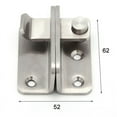 thumbnail image 2 of Stainless Steel Flip Latch for Window Cabinet Drawer, Rustproof Sliding Barn Door Lock with Dual Protection, High Strength - Suitable for Wooden Doors, Metal Doors, and More, 2 of 5