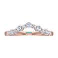 thumbnail image 3 of 3/8 Carat Diamond Wedding Band Guard Ring Enhancers in 14K Rose Gold(Ring Size 8.25) (SI1-SI2 Clarity) - IGI Certified, 3 of 4
