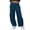 Navy, variant on Hurxie Women’s Hiking Cargo Pants – Lightweight Wide Leg Outdoor Pants with Pockets, High Waisted Drawstring Streetwear Pink,S