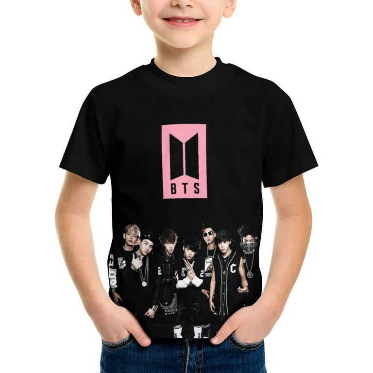 Korea BTS T Shirt. Novelty Kids T-Shirts. Round Neck