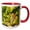 Red/White, variant on 3drose, California, Napa Valley, Sonoma County. White Grapes on Vine., 15oz Mug