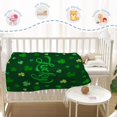 thumbnail image 4 of St Patricks Day Kids Throw Blanket Small Decorative Green Lucky Shamrocks Blanket Girls Boys Child Baby Bed Soft Fuzzy Plush Fleece Blanket Saint Patricks Day Irish Blanket 40x50, 4 of 6