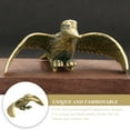 thumbnail image 6 of MLINS  Hummingbird Shaped Figurine Retro Statue Outdoors Chimes Solar Lights Office Golden, 6 of 8
