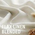 thumbnail image 2 of Turquoize Natural Linen Light Filtering Semi Sheer Living Room Curtains Back Tab Loop Pocket 2 Panels for Bedroom,52" X 84", Ivory, 2 of 6