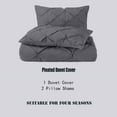 thumbnail image 6 of ATsense Duvet Cover Set Queen Size, 100% Microfiber, 1 Duvet Cover and 2 Pillow Shams (Queen, Gray), 6 of 6