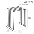 thumbnail image 3 of mDesign X-Large Steel Storage Tray Organizer Rack for Kitchen Cabinet - Black, 3 of 8