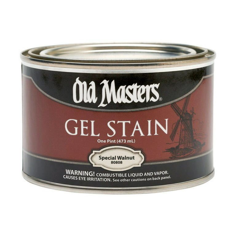 Gel Stain Full Coverage Color Walnut Size 16oz Pint