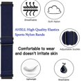 thumbnail image 4 of Paquete de 3 correas de reloj de nailon elástico compatibles con Samsung Galaxy Watch 3 de 45 mm/Galaxy Watch de 46 mm/Gear S3 Frontier/classic, correa deportiva transpirable de 22 mm, 4 of 5