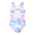 thumbnail image 5 of Girls Training Swimwear Cute Triangle Print Swimsuit For Toddlers And Kids/Multicolour/14, 5 of 5