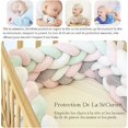 thumbnail image 3 of Crib protector - 3 meters braided baby pillow snake braided edge protector velvet crib protector newborn crib protector, white - 1M（PA）, 3 of 5