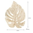 thumbnail image 2 of Home Details Set of Four Leaf Shape Table Place Mat, Gold, 2 of 5
