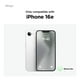 thumbnail image 2 of Funda híbrida magnética compatible con Elago para iPhone 16e, transparente, 2 of 8