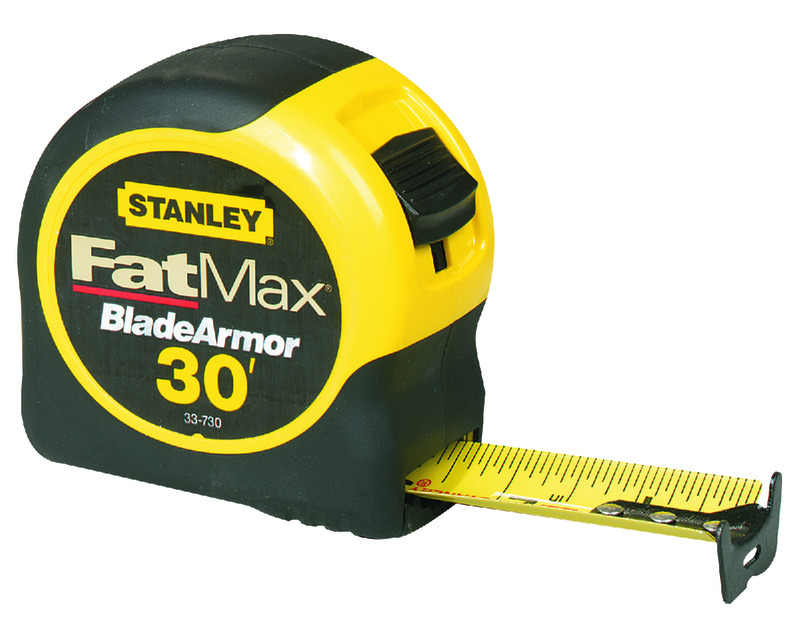 Stanley Tools Fat Max Tape Rule 1 1/4" x 30ft Plastic Case Black/Yellow 1/16" Graduation 33730 - image 3 of 3