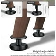thumbnail image 5 of Pata de mueble ajustable de 27-40 mm, 4 piezas, 2 tipos de instalación, se pueden perforar o autoadhesivar, con almohadilla antiarañazos, adecuada para mesas y armarios, 5 of 5
