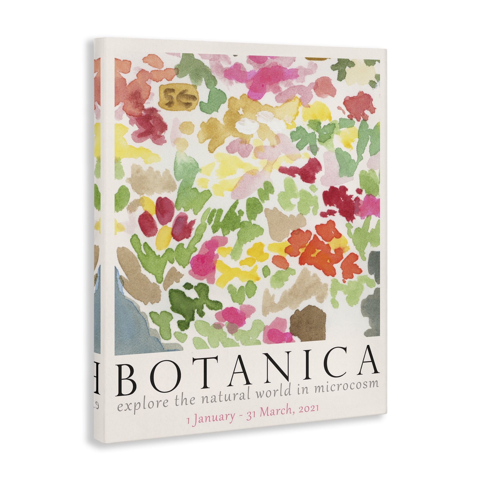 Stupell Industries Botanica Abstract Florals Plants & Flowers Painting Wrapped Canvas Art Print Wall Art, 16 x 20