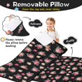 thumbnail image 3 of Pioneer Flower Floral Print Pattern Teens Toddler Nap Mat with Pillow, Sleeping Mat Bag for Preschool Daycare 51"x22", 3 of 6