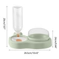 thumbnail image 3 of Anti-Tip Pet Bowl - Automatic Water Feeder Food Dish for Cats Dogs (Green), 3 of 6
